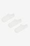 Active Microfiber 3-Piece White Sneaker Socks