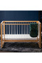 Prism 4in1 Acrylic Convertible Crib w/ mattress - Natural Brown - 2