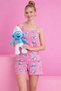 Women's Milan Rope Strap Shorts Pajama Set Patterned