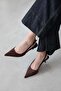 Marcela Women's Heeled Suede Shoes Brown - 2