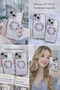 iPhone 14 Plus Case Compatible Corners Colorful Transparent Camera Protected Silicone Luxury Cover - 3
