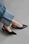 Cuesta Women's Heeled Wrinkled Leather Shoes Brown - 3