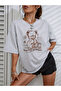 Panda Printed Unisex Oversize T-Shirt
