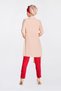 Pul Payet Detail Asymetric Chiffon Tunic 4077-1 - 3