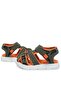 Khaki Green and Orange Baby Sandals - 6