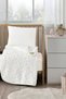 Cream Embossed Plush Baby Blanket 100X120