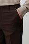 Dark Brown Straight Fit Men's Trousers - 3