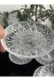 12 Piece Luxury Glass Snack Bowl Presentation Set for 6 People, Crystal Glass Snack and Dessert Plate Set - 4