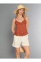 Linen Straped Summer Shorts Set 86-56 - 2