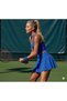 Blue High Waist Tennis Skirt-Darkalıp Shorts Skirt-Slimfit Sports Skirt-Double Layer Tennis Skirt - 2