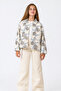 8-12 Years Old Girls Patterned Jacket T-Shirt Denim Trousers Set-11 Y