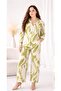 Ladies Co-ord Pant Set- Printed Shirt and Pant with Long Sleeves.