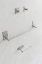 Stainless Steel Adhesive Bathroom Accessory Set-Towel Holder-Toilet Paper Hanger-Robe Hook - 3