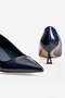 Women's Stiletto Pointed Toe Heeled Shoes Luma Navy Blue - 4