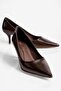 Women's Stiletto Pointed Toe Heeled Shoes Elva Brown - 2