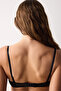 حمالة صدر دانتيل سوداء مزينة بالزهور - 6