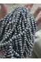 5 Strands Silver Color Plated Glass Beads 5 Strands Total Average 300-310 Beads - 2