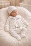 Seasonal Cotton Newborn Baby Girl Hospital Discharge Bodysuit Set 5-Piece Boxed / 0-3 Months Floral Embroidered - 5