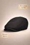 Black Men's Cap Hat – Spring Summer Fall Season British Style (Peaky Blinders) Style m - L Compatible Standard Size Hat - 2