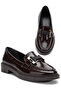 Anna Orthopedic Sole Acı Kave Patent Leather Loafer - 4