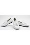 Gr0312 Genuine Leather Saraçlı Rok Model Men's Pompom White Color Sports Classic Loafer Ballet Shoes - 5
