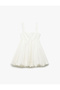 White Women's Peter Pan collar Regular Fit Dress 5Sak80359Pw - 5