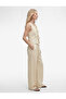 Viscose Fabric Tie-Dye Detailed Pocketed Pleated Wide-Leg Palazzo Trousers - 3