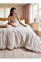 Double Duvet Cover Set 100% Cotton Decorative Overlocked Ruffled