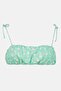 Women Tie Shoulder Floral Print Bikini Top, Multicolor - 3
