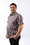 Short Sleeve Plaid Cotton Men's Shirt Kk-8056-Tss
