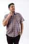 Short Sleeve Plaid Cotton Men's Shirt Kk-8056-Tss - 5