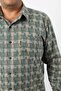 Plus Size Green-Beige Plaid Wool Flannel Men's Shirt (Btl-7111-Tss) - 3