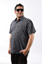 Short Sleeve Plaid Cotton Men's Shirt Kk-8077-Tss
