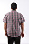 Short Sleeve Plaid Cotton Men's Shirt Kk-8056-Tss - 3