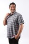 Short Sleeve Plaid Cotton Men's Shirt Kk-8064-Tss