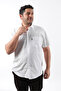 Short Sleeve White Linen Men's Shirt Kk-8045-Tss - 5