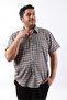 Short Sleeve Plaid Cotton Men's Shirt Kk-8070-Tss - 5