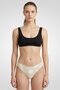 Women Polka Dots High Leg Bikini Bottom, Sage Green