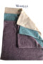 Miosse Set of Cotton Embroidered Foot Towels - 50X70 cm Non-Slip Textured Bath Mat - 2