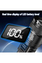 S384-A High Strong Power Led Flashlights 300000LM Tactical Torch with Display Light USB Charging Cam - 6