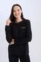 Regular Fit Crew Neck Rhinestone Long Sleeve T-Shirt D8081Ax25Sp - 3