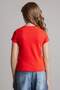 Floral Embroidered Red T-Shirt for Girls G1781A826Sm - 5