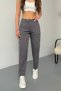 Women's High Waist Stretch Fabric/Stretchy Mom Trousers - 4