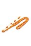 Ahmet Emin Made İmamesi Ringed Dark Yellow Crimping Amber Prayer Beads - 4