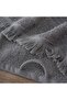 Aya Linea Series 3-Piece Towel Set Gray, 100% Aegean Cotton, Striped Border - 4
