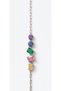 United Colors Necklace I Colorful Stone Y Necklace I Multicolor Minimal I Stainless Steel I Daily Wear I Women's - 2
