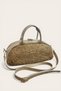 Portofino Wicker Weave Detailed Genuine Leather Women's Hand and Cross Shoulder Bag Stylish for Daily Use - 7