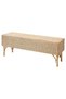 bank, rattan, 120 cm