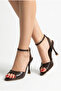 Women's Special Design Ankle Strap Single Strap Stiletto Thin High Heel Bitter Brown Evening Dress Shoes - 6