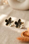 Women's Colorful Enamel Flower Earrings - 4